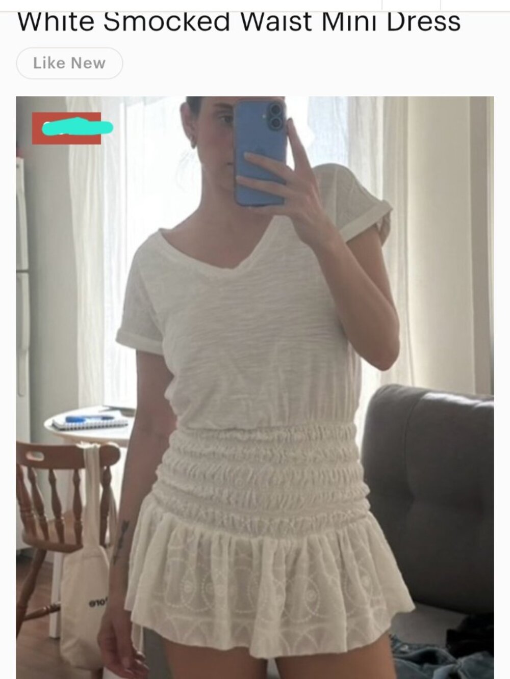 Smock white dress